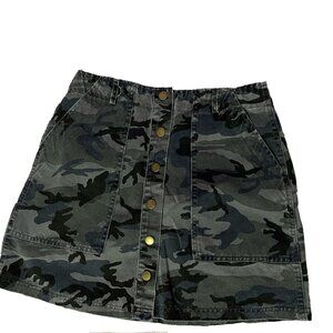 Camo Denim Skirt Size Small